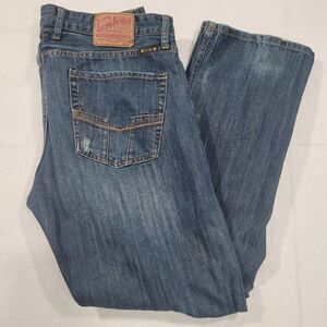 Vintage Lucky Brand 38x32 Regular Straight Mens Medium Denim Jeans Button Fly